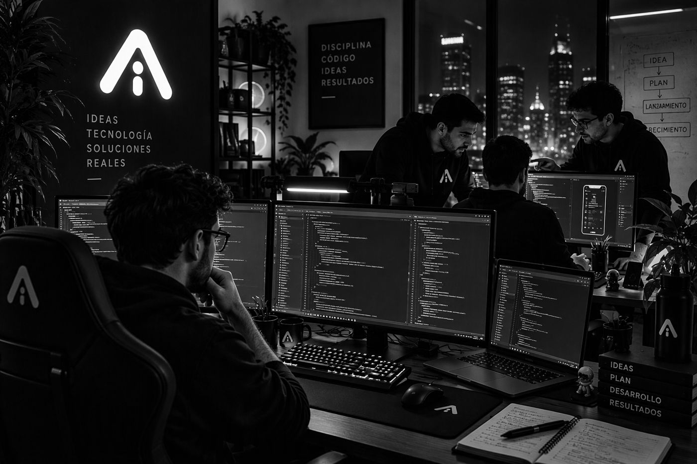 Equipo de ArepIA trabajando